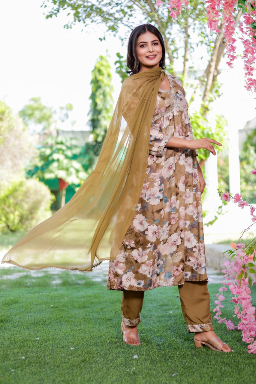 Virat Alia Cut Designer Kurti With Bottom Dupatta Catalog